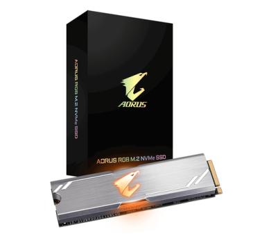 Gigabyte AORUS RGB - SSD - 512GB - intern - M.2 2280 - PCI Express 3.0 x4 (NVMe) (GP-ASM2NE2512GTTDR) 