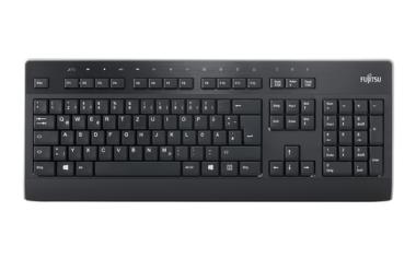 Fujitsu KB955 US-Layout, 12 Hotkeys, rote LED, spritzwasser resistent 