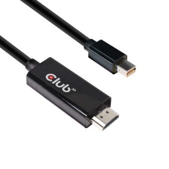 Club3D CAC-1182 MiniDisplayPort 1.4 > HDMI 2.0b HDR aktiv Mini DisplayPort Stecker auf HDMI 2.0m schwarz 