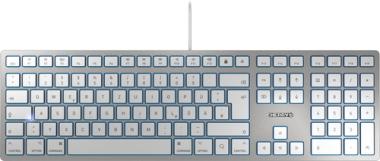 CHERRY KC6000 SLIM FOR MAC - Corded Keyboard - USB - SILVER (DE) 