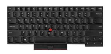 Lenovo Darfon - Ersatztastatur Notebook - mit Trackpoint - hinterleuchtet - QWERTY - USA - FRU - fr ThinkPad T480 20L5, 20L6 (01HX499) 