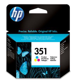 HP 351 - 3.5 ml - Farbe (Cyan, Magenta, Gelb) - Original - Tintenpatrone - fr Deskjet D4260, Officejet J5730, J5780, Photosmart C4383, C4480, C4580 