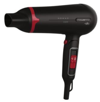 Rowenta Nomad CV4752 Haartrockner (2200 Watt, 2 Geschwindigk eitsstufen) schwarz/rot 