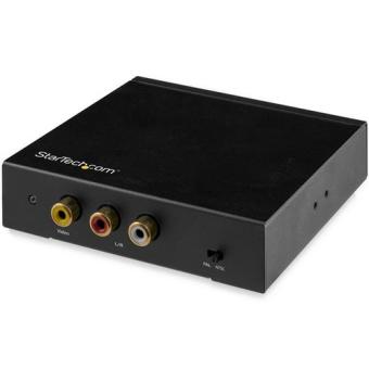 StarTech.com HDMI auf Cinch Wandler mit Audio - RCA - Composite-Video-Adapter - NTSC / PAL - 1080p (HD2VID2) - Videokonverter - HDMI - Composite Video - Schwarz 