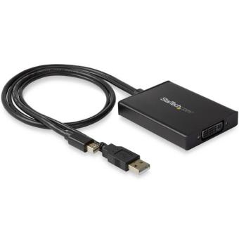 StarTech.com Mini DisplayPort to Dual-Link DVI Active Adapter - USB Powered - Videokonverter - Mini DisplayPort - DVI - Schwarz 