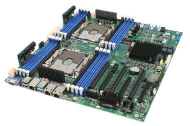 Intel Server Board S2600STBR - Motherboard - SSI EEB - Socket P - 2 Untersttzte CPUs - C624 - USB 3.0 - 2 x 10 Gigabit LAN 