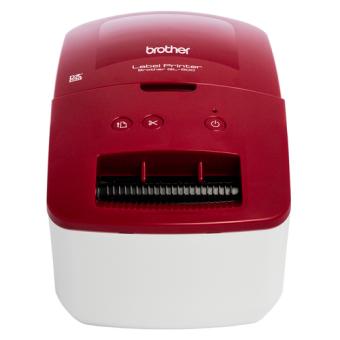 Brother QL-600R Etikettendrucker rot 