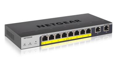 NETGEAR Pro GS110TPP - Switch - Smart - 8 x 10/100/1000 (PoE+) - Desktop - PoE+ (120 W) 