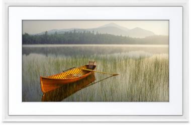 MEURAL 55cm (21,5 Zoll) Leinwand, Rahmen wei 