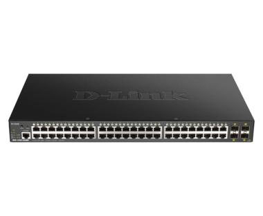 Switch 280mm D-Link DGS-1250-52XMP       4*SFP+/48*GE PoE+ retail 