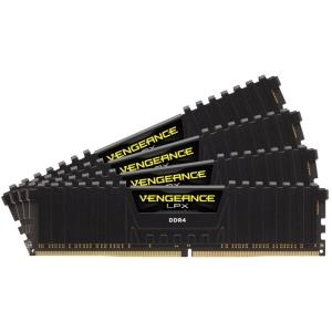 Corsair Vengeance LPX - DDR4 - 128 GB: 8 x 16 GB - DIMM 288-PIN - 2933 MHz / PC4-23400 - CL16 - 1.35 V - ungepuffert - nicht-ECC - Schwarz - mit 2 x Corsair Vengeance Airflow Fan 