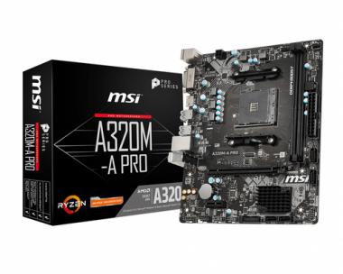 MB MSI A320M-A PRO         (A320,AM4,mATX,DDR4,VGA,AMD) 