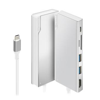 Alogic DockingStation USB-C Uni Power Delivery silber (ULDUNI-SLV) 