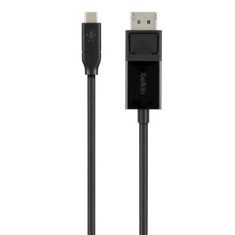 Belkin - USB-/DisplayPort-Kabel - USB-C (M) bis DisplayPort (M) - 1.8 m - 4K Untersttzung - Schwarz 