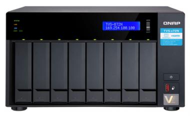 QNAP TVS-872N-i3-8G 8-Bay NAS Intel Core i3-8100T 4-core 3.1 GHz 8GB DDR4 RAM max 32GB (TVS-872N-I3-8G) 