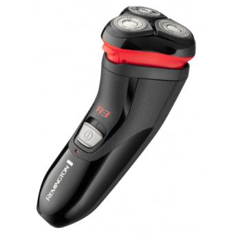 Remington R3000 Herrenrasierapparat Rotationstrasierer Trimmer Schwarz - Rot (R3000) 