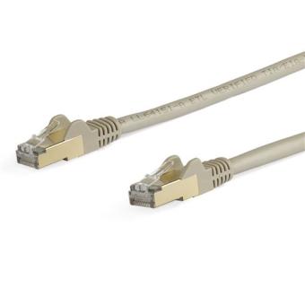 StarTech.com 6ASPAT10MGR Patchkabel CAT6a (10 m, grau, RJ45-Snagless-Steckverbinder, CAT6a-STP-Kabel, Kupferdraht, Netzwerkkabel) - Patch-Kabel - RJ-45 (M) bis RJ-45 (M) - 10 m - STP - CAT 6a - geformt, ohne Haken - Grau 