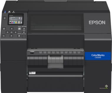 Epson ColorWorks CW-C6500Pe - Etikettendrucker - Farbe - Tintenstrahl - Rolle (21,59 cm) - 1200 x 1200 dpi - bis zu 85 mm/Sek. (einfarbig)/ bis zu 85 mm/Sek. (Farbe) - USB 2.0, LAN, USB 2.0-Host - Schler 