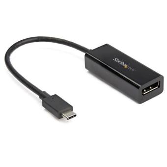 StarTech.com CDP2DP14B USB-C auf DisplayPort Adapter (8K 30Hz, HBR3 Adapter, Thunderbolt 3, Video Dongle fur DP 1.4 Monitor &amp; Display) - Externer Videoadapter - USB-C - DisplayPort - Schwarz 