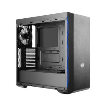 Cooler Master MasterBox MB600L - Tower - ATX - ohne Netzteil (ATX) - Schwarz mit blauer Verzierung - USB/Audio 