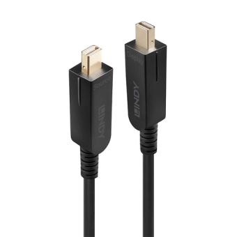 LINDY 30m Fibre Optic Hybrid DisplayPort 1.4 Cable mDP/mDP with DP adapters 
