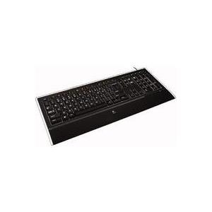 Logitech Illuminated K740 - Tastatur - USB - Deutsch - orange, Classic Black (920-005687) 