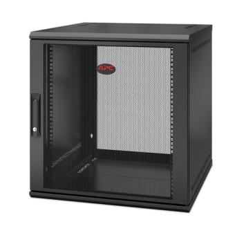 APC NetShelter WX 12U Single Hinged Wall-mount Enclosure 600mm Deep Wandmontiertes Regal Schwarz (AR112SH6) 