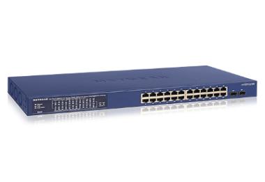 NETGEAR 24-Port GE High-Power PoE+ Smart Managed Pro Switch W/Cloud Management GS724TPP 