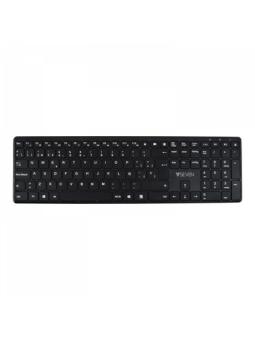 V7 KW550ESBT - Tastatur - Bluetooth, 2.4 GHz - QWERTY - Spanisch - Schwarz 