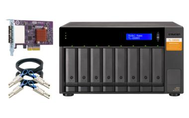 QNAP TL-D800S - Festplatten-Array - 8 Schchte (SATA-600) - SATA 6Gb/s (extern) (TL-D800S) 