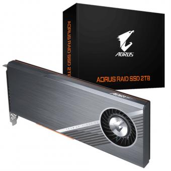 Gigabyte AORUS RAID - SSD - 2 TB - intern - PCIe-Karte (PCIe-Karte) - PCI Express 3.0 x8 (NVMe) - Puffer: 512 MB - integrated heatsink (GP-ASACNE2200TTTDA) 