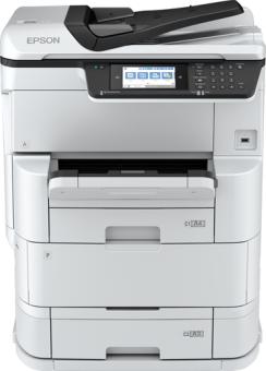 Epson WorkForce Pro WF-C878RDTWF - Multifunktionsdrucker - Farbe - Tintenstrahl - A3 (Medien) - bis zu 22 Seiten/Min. (Kopieren) - bis zu 35 Seiten/Min. (Drucken) - 835 Blatt - 33.6 Kbps - Gigabit LAN, Wi-Fi(n), USB 3.0, USB 2.0-Host 