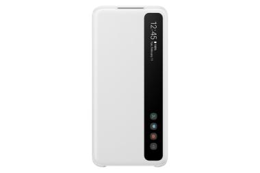 Samsung Clear View Cover EF-ZG980 - Flip-Hlle fr Mobiltelefon - wei - fr Galaxy S20, S20 5G 