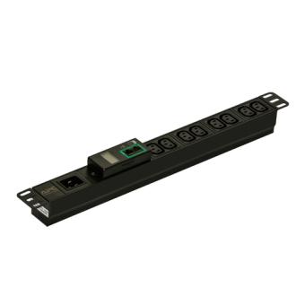 APC Easy Metered Rack PDU EPDU1016M - Stromverteilungseinheit (Rack - einbaufhig) - Wechselstrom 200/208/230 V - 3680 VA - Ethernet - Eingabe, Eingang IEC 60320 C20 - Ausgangsanschlsse: 8 (IEC 60320 C13) - 1U - 2.5 m - Schwarz 