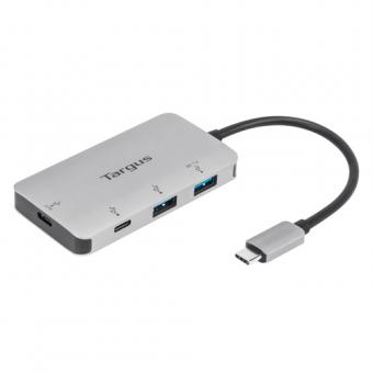 Targus Multi-Port - Hub - 2 x USB 3.2 Gen 1 + 1 x USB-C + 1 x USB-C (Stromdurchsatz) - Desktop 