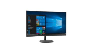 Lenovo D32qc-20 - LED-Monitor - gebogen - 80 cm (31.5 Zoll) (31.5 Zoll sichtbar) - 2560 x 1440 QHD - VA - 250 cd/m - 3000:1 - 4 ms - HDMI, DisplayPort - Raven Black 