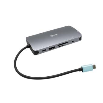 I-TEC USB-C Metal Nano Dock 1xHDMI 1xVGA 1xSD Kartenleser 1xmicroSD Kartenleser 1xGLAN 1xAudio/Mic 3xUSB 3.1 1xUSB-C Data 1xUSB-C PD (C31NANODOCKVGAPD) 