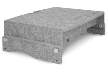 BakkerElkhuizen Q-Riser 110 43,2 cm (17 Zoll ) Grau (BNEQR110CLGY) 