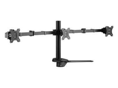 Equip Pro - Aufstellung fr 3 LCD-Anzeigen (neigbar) - Schwarz - Bildschirmgre: 43,2-68,6 cm (17 Zoll-27 Zoll) - Montageschnittstelle: bis zu 100 x 100 mm - Schreibtisch (650125) 