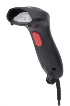 Manhattan 2D Handheld Barcode Scanner, USB-A, 250mm Scan Depth, Cable 1.5m, Max Ambient Light 100,000 lux (sunlight), Black, Box - Barcode-Scanner - tragbar - 60 Bilder / Sek. - decodiert - USB 