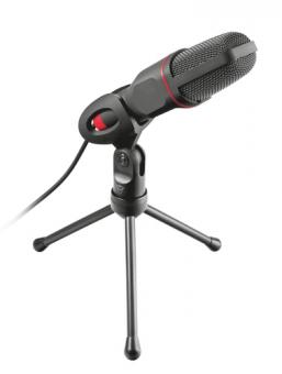 Trust GXT 212 - PC-Mikrofon - 50 - 16000 Hz - Omnidirektional - Verkabelt - USB / 3,5 mm - Schwarz - Rot (23791) 