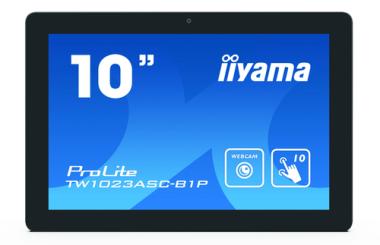 iiyama ProLite TW1023ASC-B1P - LED-Monitor - 25.5 cm (10.1 Zoll) - feststehend - Touchscreen - 1280 x 800 - IPS - 450 cd/m - 1000:1 - 25 ms - Lautsprecher - Schwarz, Matte 