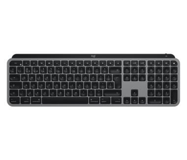 Logitech MX Keys for Mac mit MX Palm Rest beleuchtet, BT / 2.4 GHz, Nordisches Layout (ND), grau 