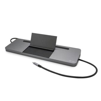 I-TEC USB-C Metal 4K 3xDisplay DS 1xHDMI 1xVGA 1xDP 1xSD+1x microSD Kartenleser 1xGLAN 1x3.5mm Audio 2xUSB 3.0 2xUSB 2.0 1xUSB-C PD 