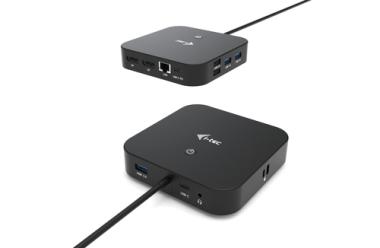 I-TEC USB-C Dual Display MST Docking Station 2x DP 1x GLAN 3x USB 3.1 2x USB 2.0 1x USB-C-Datei 1x Audio/Mic Jack 1x 100W USB-C PD 