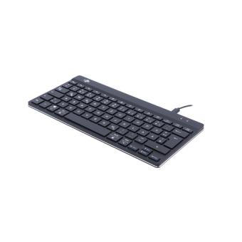 R-Go Tools R-Go Compact Break Tastatur - QWERTZ (DE) - schwarz - kabelgebunden (RGOCODEWDBL) 