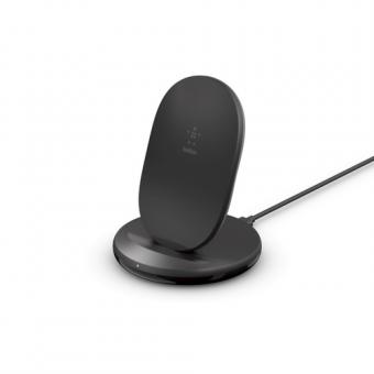 Belkin BOOST CHARGE - Induktive Ladematte + AC-Netzteil - 15 Watt - Schwarz - fr Apple iPhone 11, 11 Pro, 11 Pro Max, 8, 8 Plus, X, XR, XS, XS Max, Samsung Galaxy Note10, Note10+, S10, S10+, S10e 