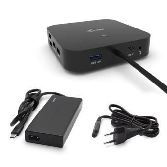 I-TEC USB-C Dual Display MST DS 2x DP 1x GLAN 3x USB 3.1 2x USB 2.0 1x USB-C-Datei 1x Audio/Mic Jack 1x 65W USB-C PD + Charger 77W 