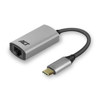 ACT AC7080 Kabelschnittstellen-/Gender-Adapter USB Type-C RJ-45 Grau (AC7080) 