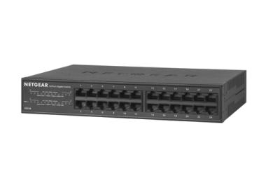 Netgear GS324 Gigabit Switch 24x GB-LAN, unmanaged, lfterlos 
